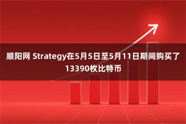 顺阳网 Strategy在5月5日至5月11日期间购买了13390枚比特币