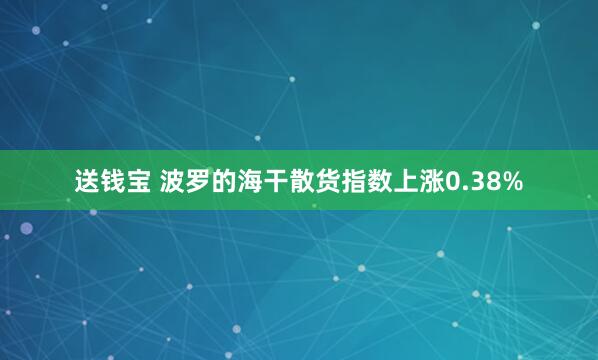送钱宝 波罗的海干散货指数上涨0.38%