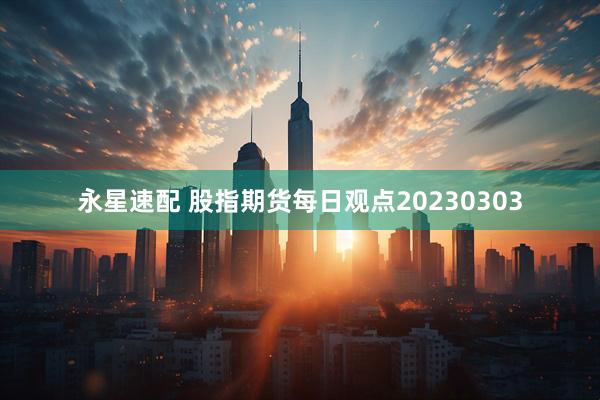 永星速配 股指期货每日观点20230303