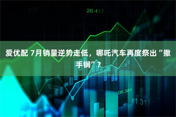 爱优配 7月销量逆势走低，哪吒汽车再度祭出“撒手锏”？